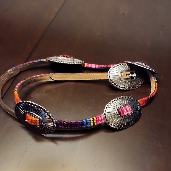 Tony Lama Multicolor Women\'s Belt with Silver Buckles main image 7